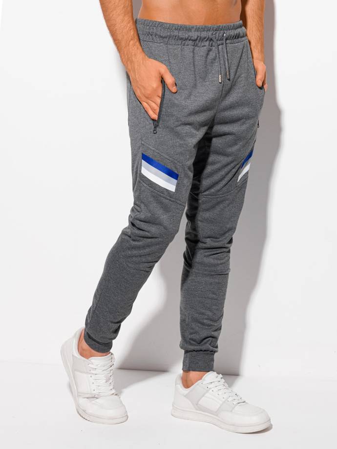 Men's sweatpants P1238 - dark grey
