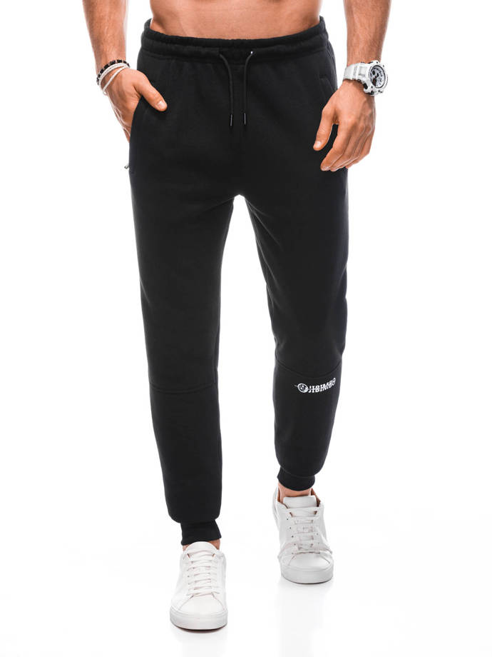 Men's sweatpants P1409 - black