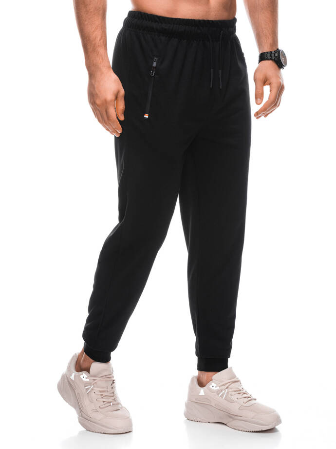 Men's sweatpants P1412 - black