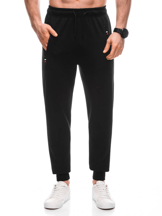 Men's sweatpants P1437 - black