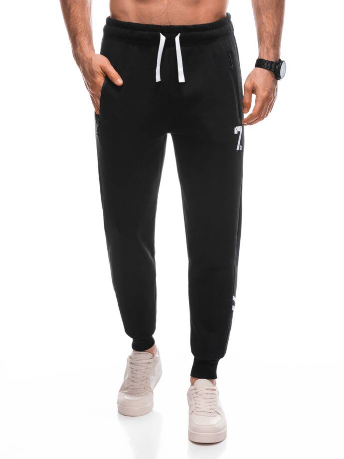 Men's sweatpants P1453 - black