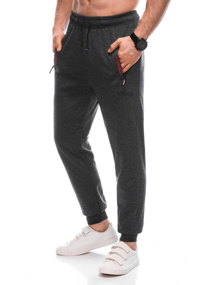 Men's sweatpants P1457 - dark grey