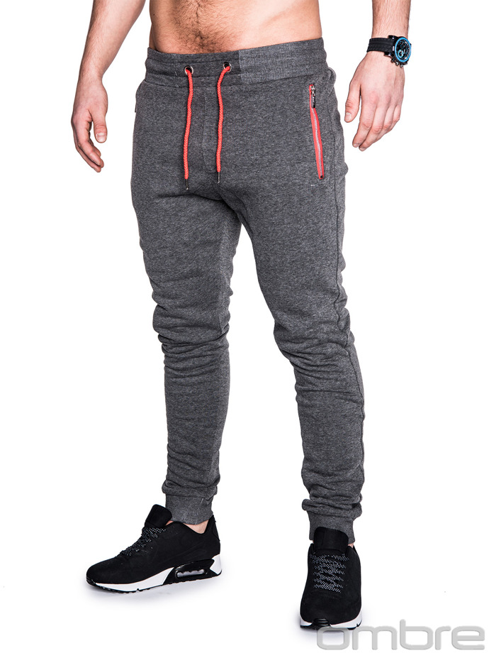 Men's sweatpants P423 - dark grey
