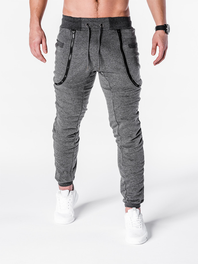 Men's sweatpants P426 - dark grey