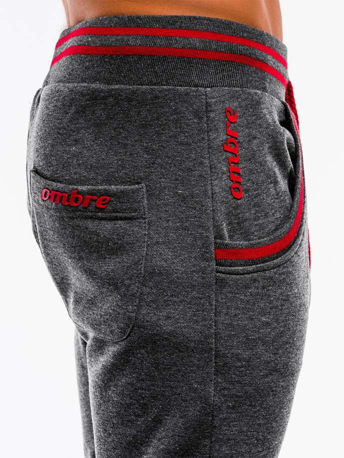Men's sweatpants P428 - dark grey | MODONE wholesale - Clothing For Men