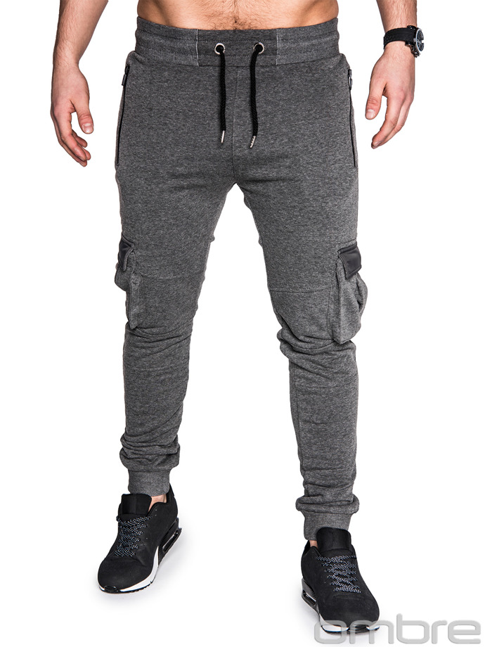 Men's sweatpants P429 - dark grey