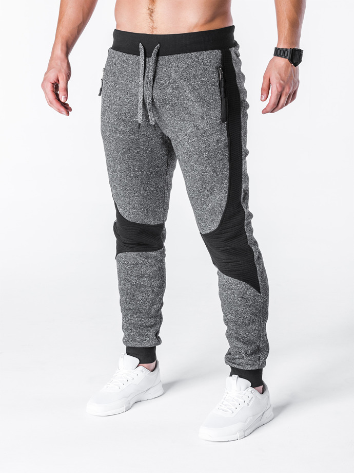 Men's sweatpants P614 - dark grey