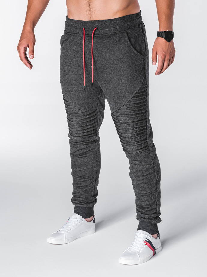 Men's sweatpants P644 - dark grey | MODONE wholesale - Clothing For Men