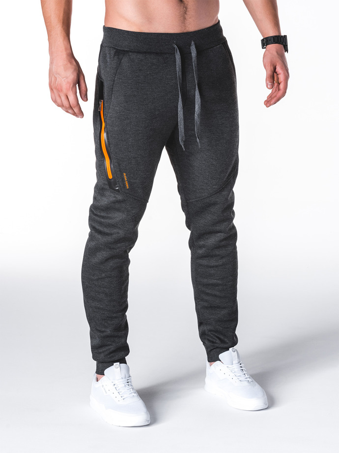 Men's sweatpants P689 - dark grey