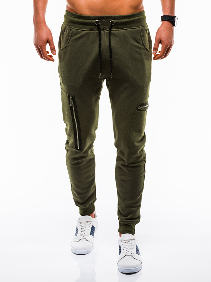 Men's sweatpants P733 - olive | MODONE wholesale - Clothing For Men