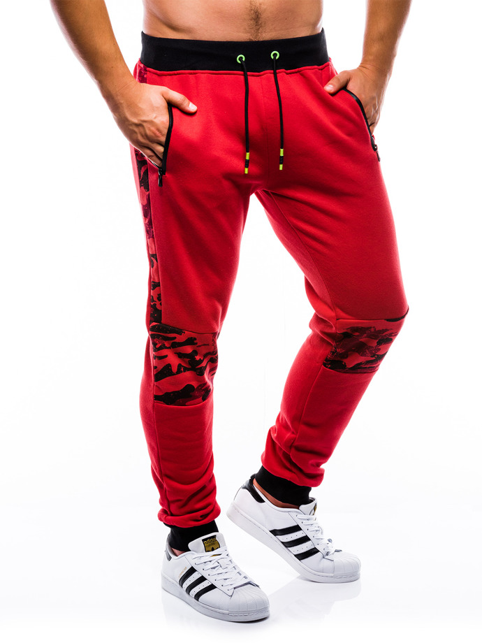 Men's sweatpants P767 - red | MODONE wholesale - Clothing For Men
