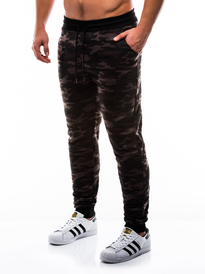 Men's sweatpants P807 - dark green | MODONE wholesale - Clothing For Men