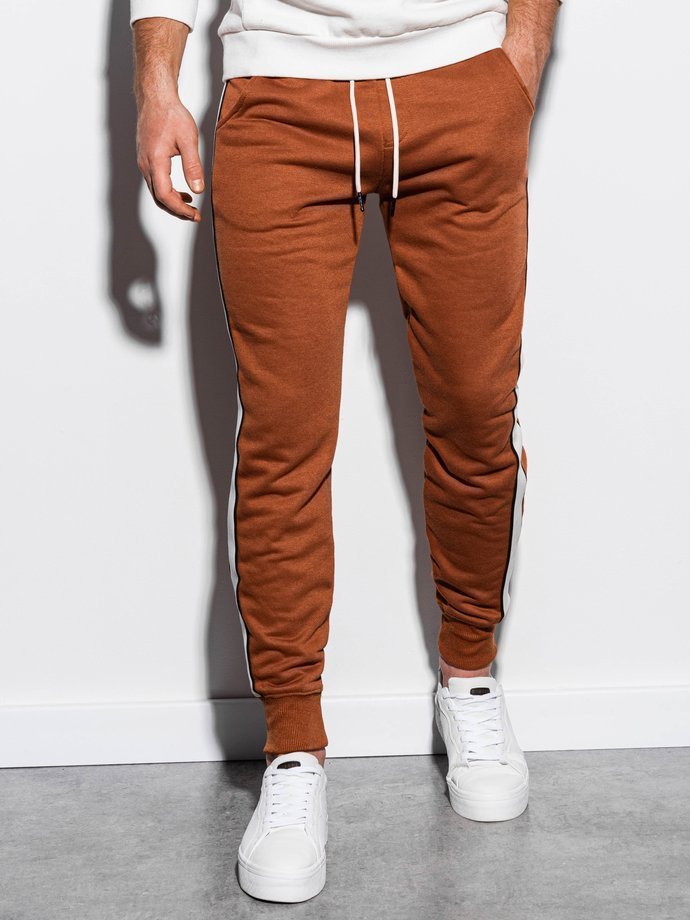 Men's sweatpants P865 - brown | MODONE wholesale - Clothing For Men