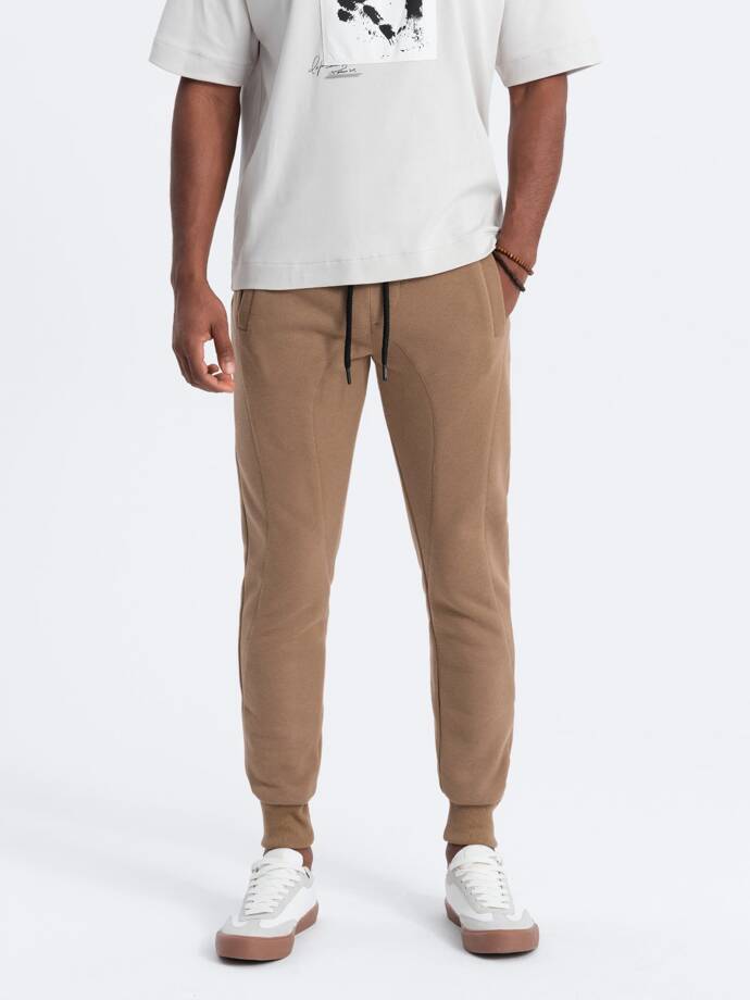 Men's sweatpants P867 - brown | MODONE wholesale - Clothing For Men