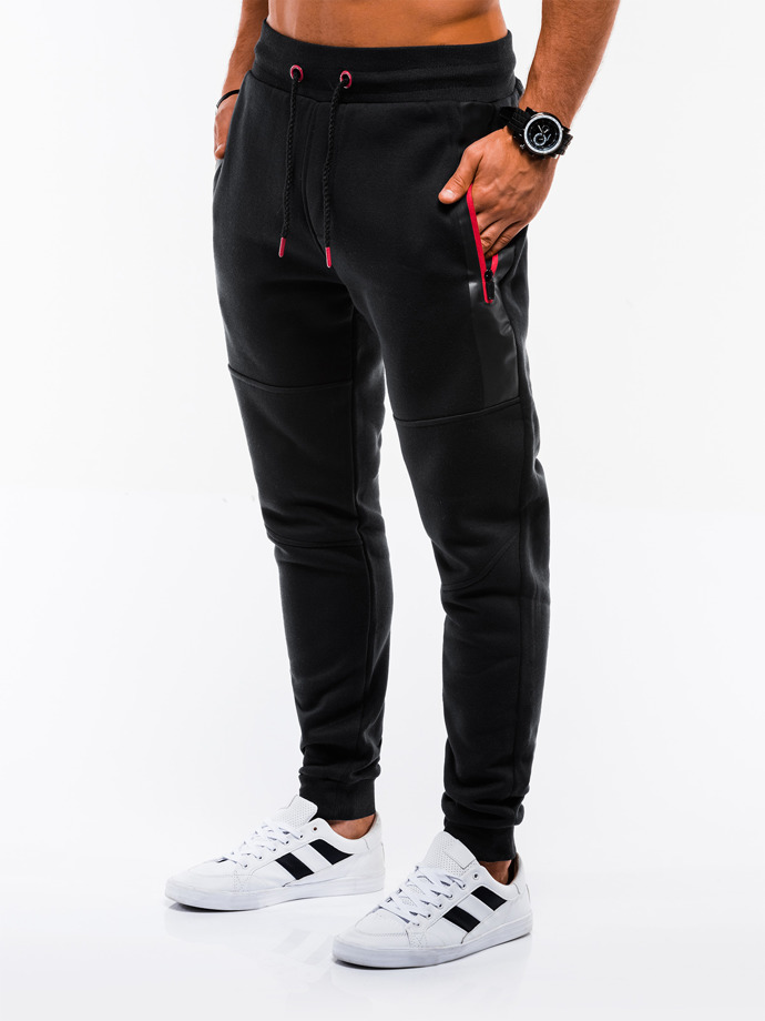 Men's sweatpants - black P657