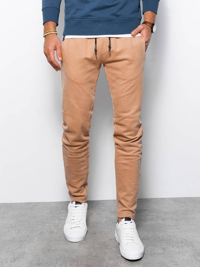 Men's sweatpants - camel P946