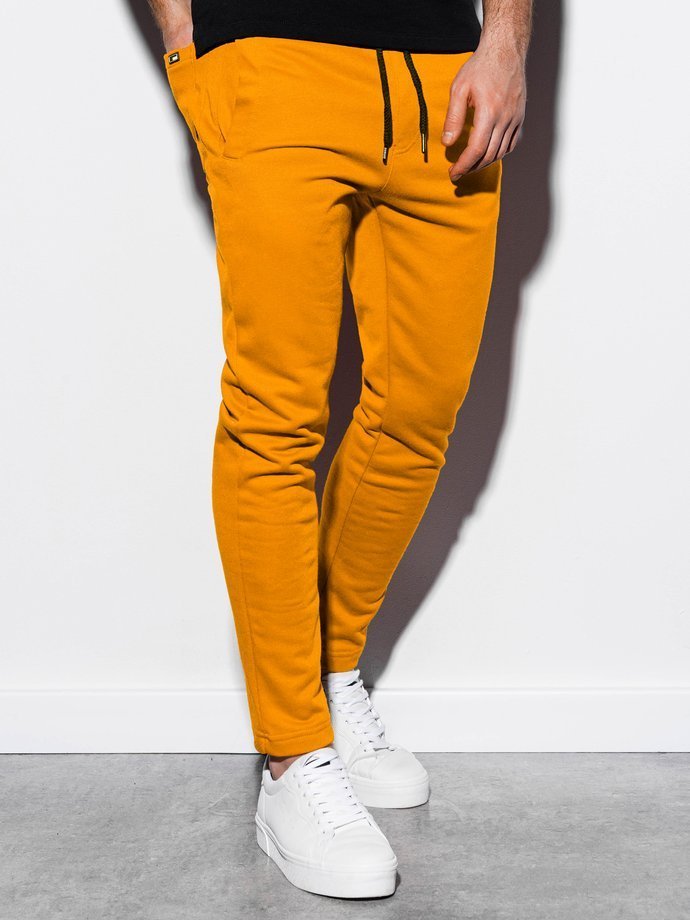 Men's sweatpants - yellow P866