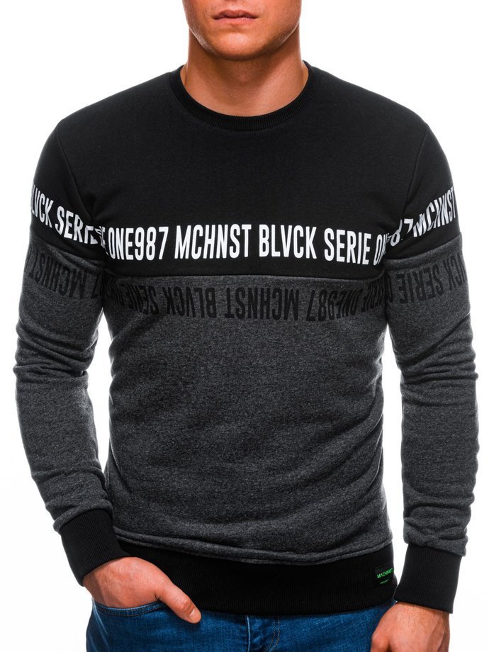 Men's sweatshirt B1143 - dark grey
