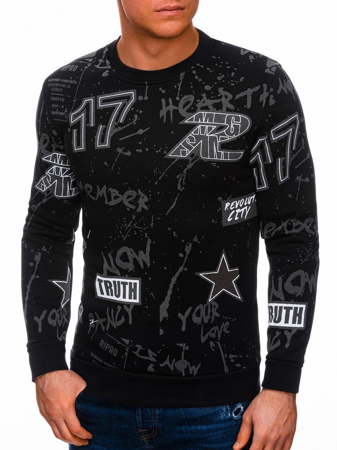Men's sweatshirt B1289 - black