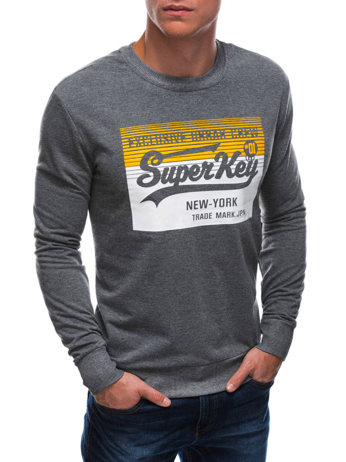 Men's sweatshirt B1527 - dark grey