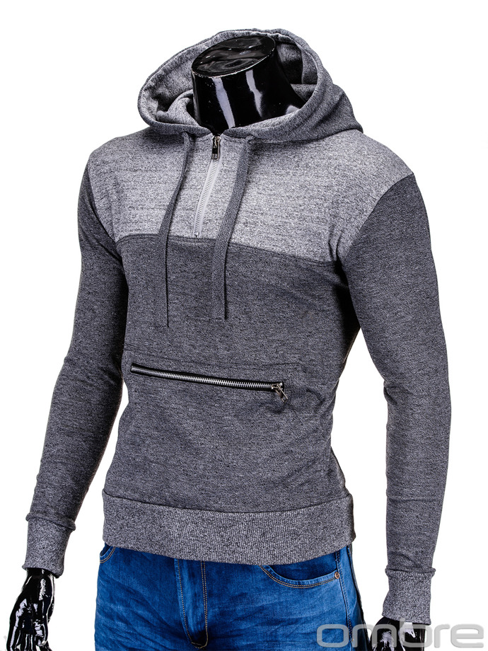 Men's sweatshirt B548 - dark grey/ - grey