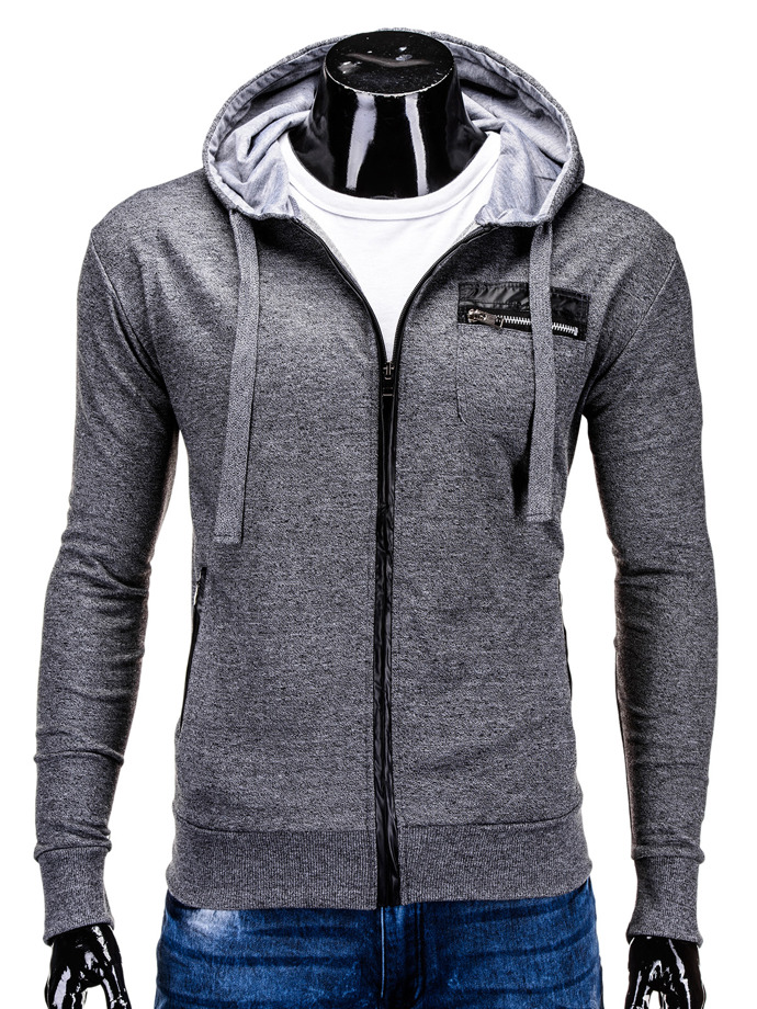 Men's sweatshirt B577 - dark grey