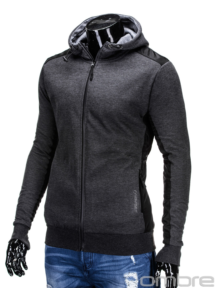Men's sweatshirt B584 - dark grey