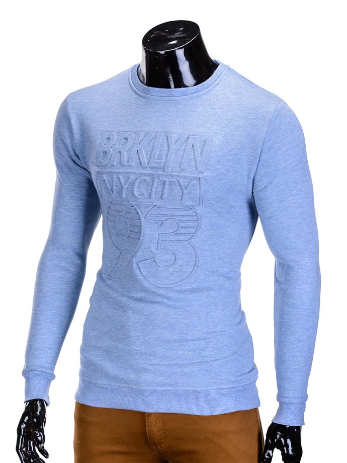 Men's sweatshirt B621 - light blue