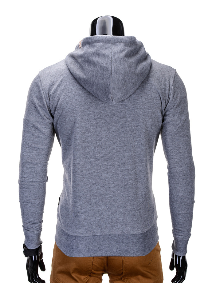 Men's sweatshirt B642 -grey/orange