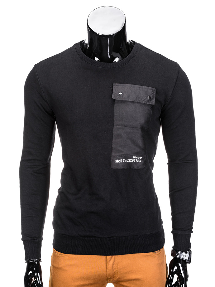 Men's sweatshirt B728 - black