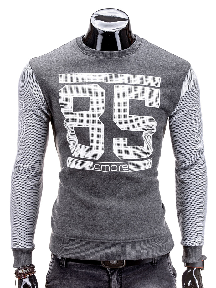 Men's sweatshirt - dark grey B433