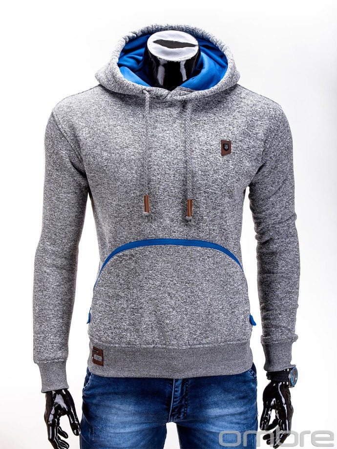 Men's sweatshirt - grey/blue B479
