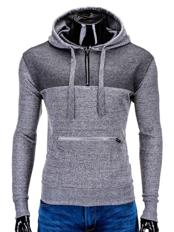 Men's sweatshirt - grey - dark grey B548