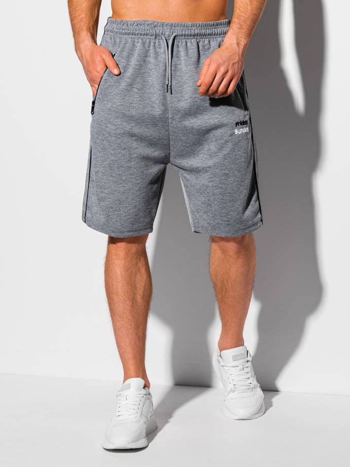 Men's sweatshorts W327 - grey | MODONE wholesale - Clothing For Men