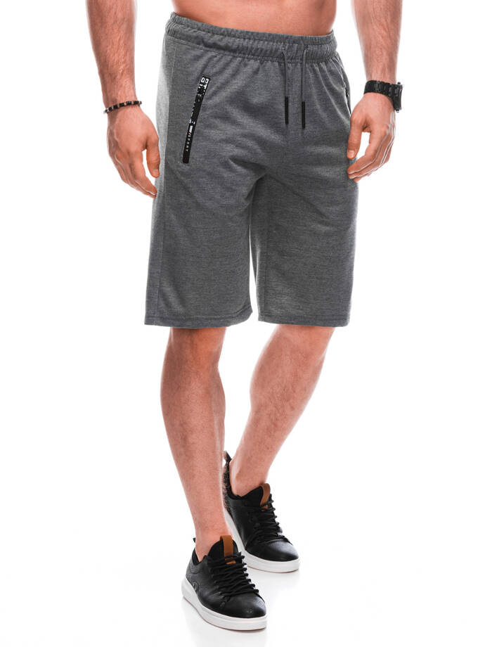 Men's sweatshorts W487 - dark grey