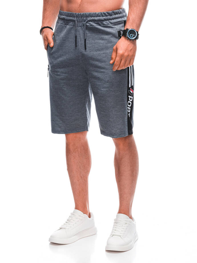 Men's sweatshorts W492 - dark grey