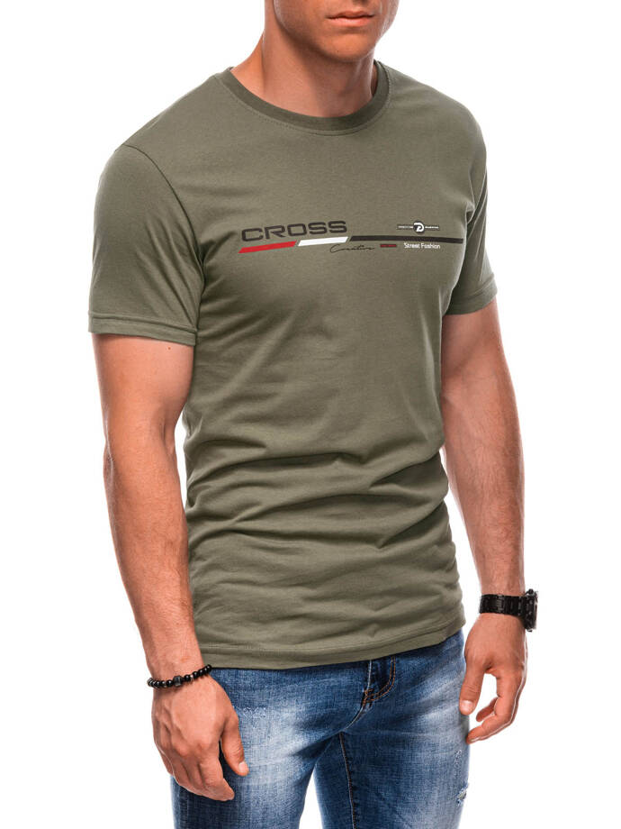 Men's t-shirt S1712 - khaki