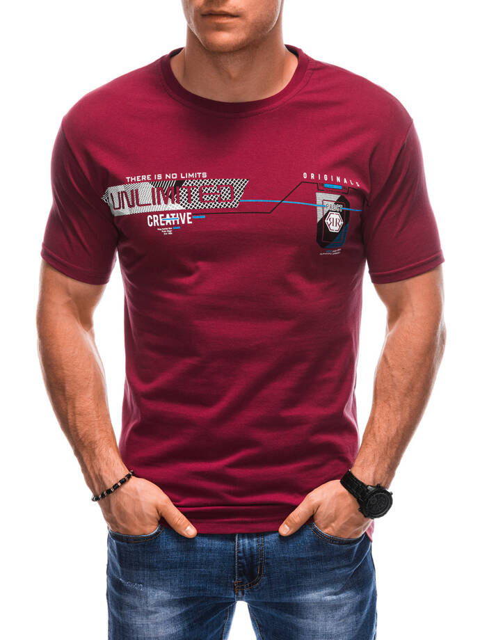 Men's t-shirt S1912 - red