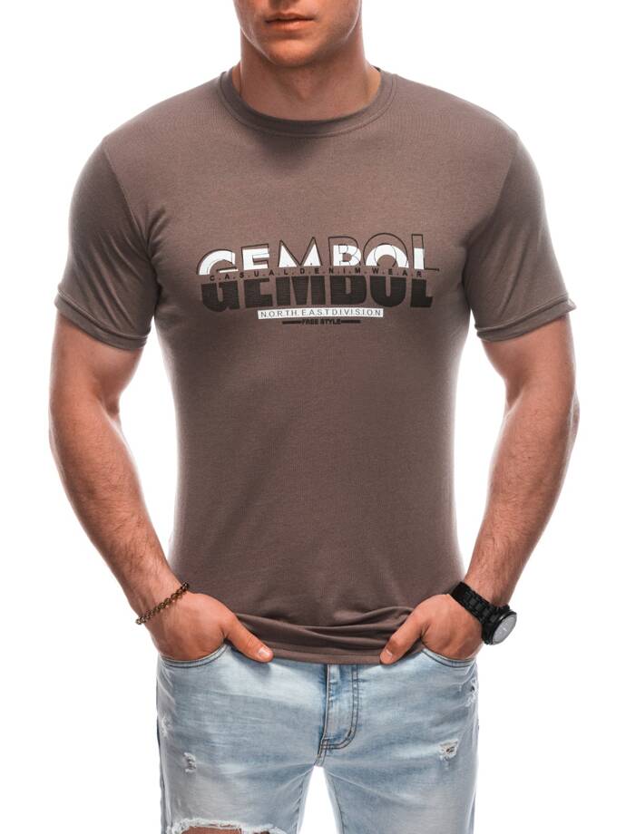 Men's t-shirt S1921 - brown