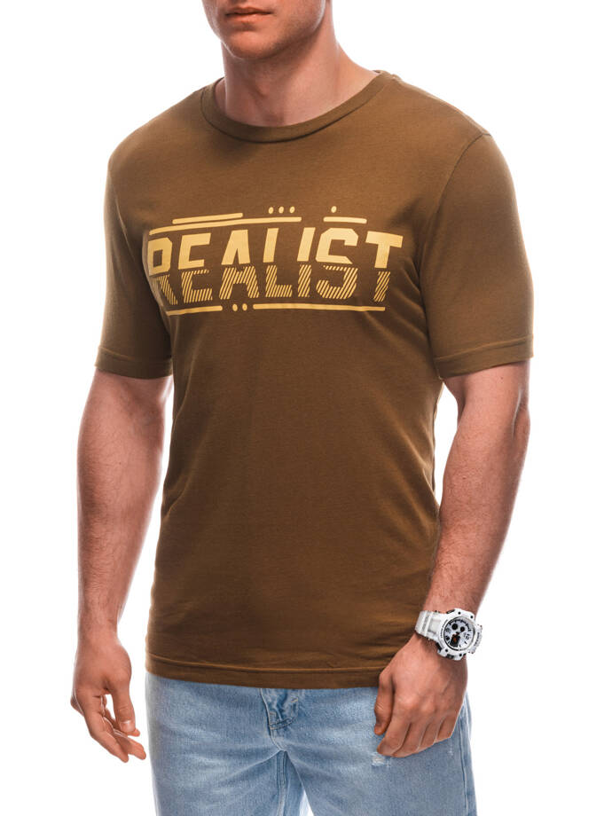 Men's t-shirt S1928 - brown