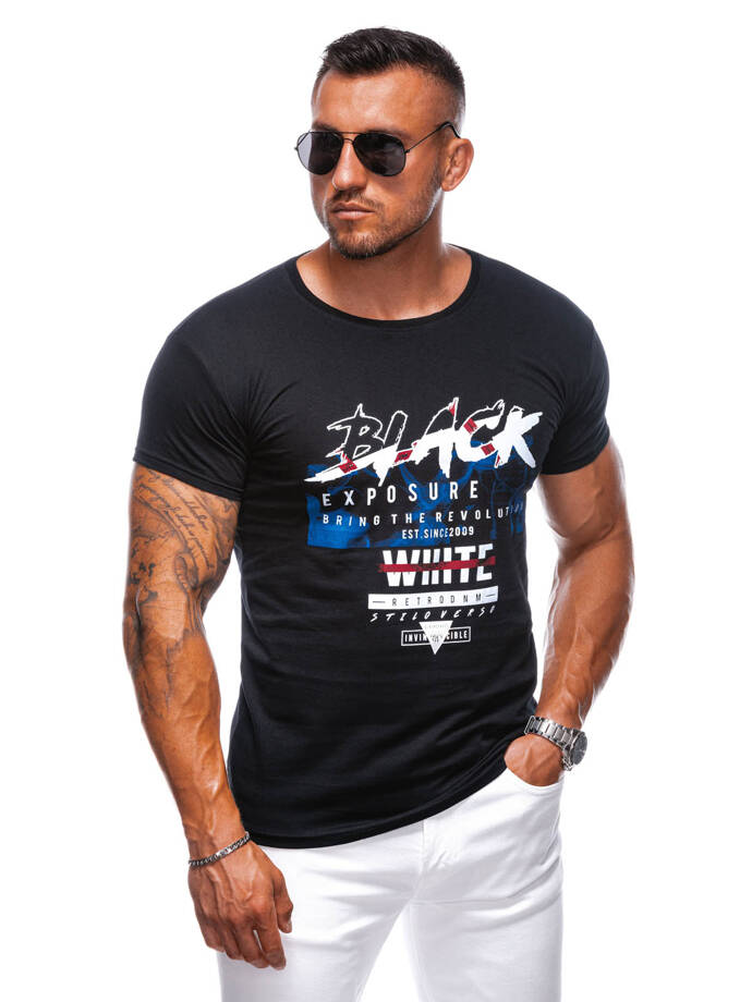 Men's t-shirt S1982 - black