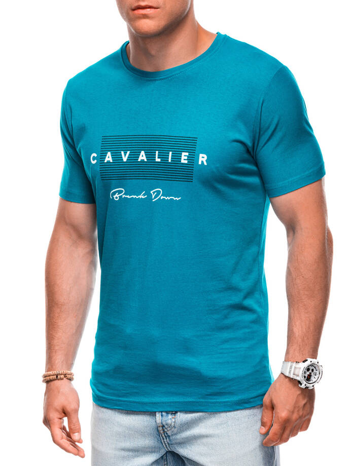 Men's t-shirt S1985 - turquoise