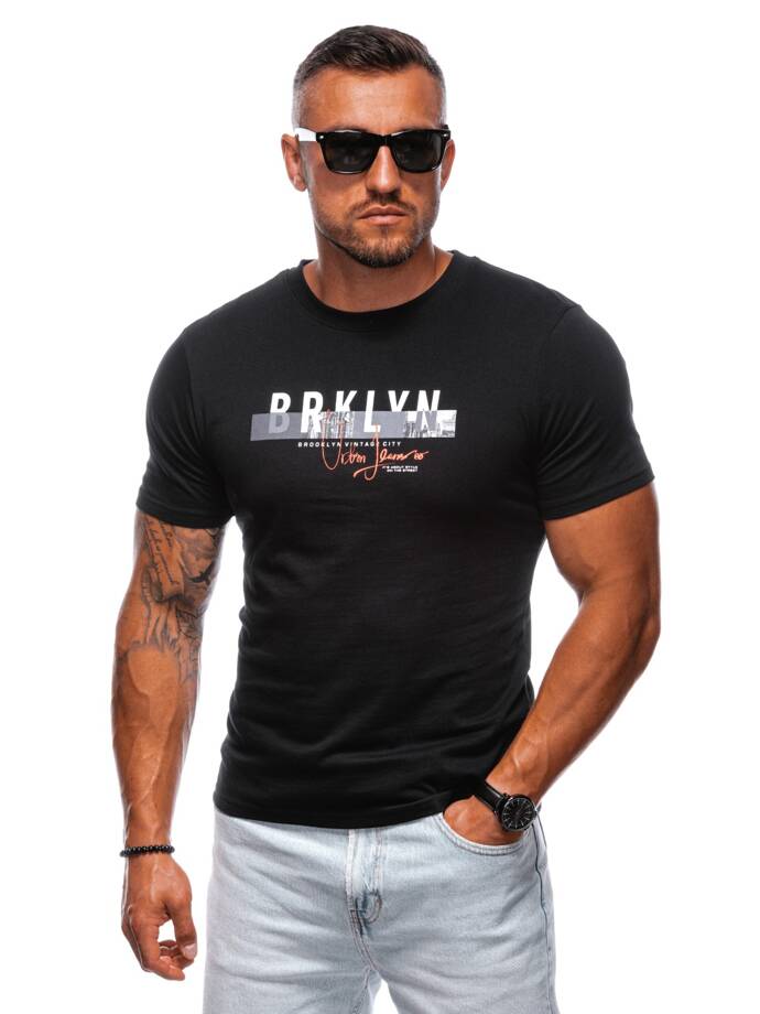 Men's t-shirt S2002 - black