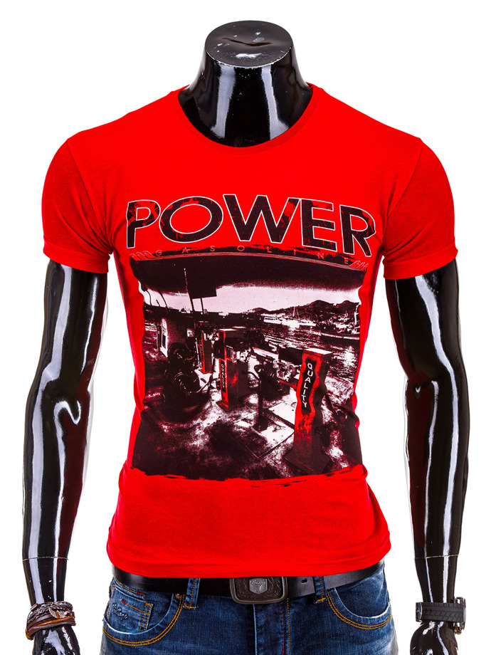 Men's t-shirt S548 - red