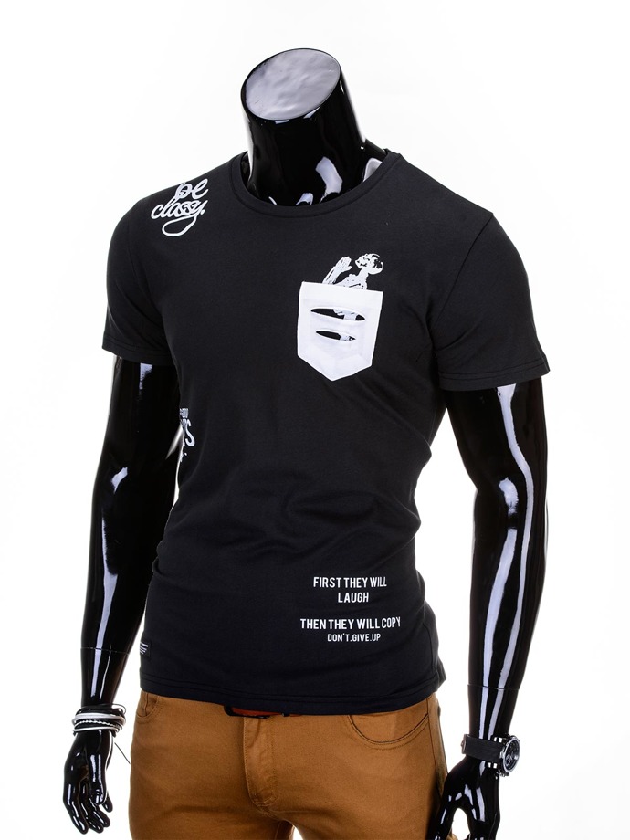 Men's t-shirt S686 - black