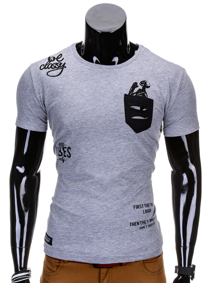 Men's t-shirt S686 - grey