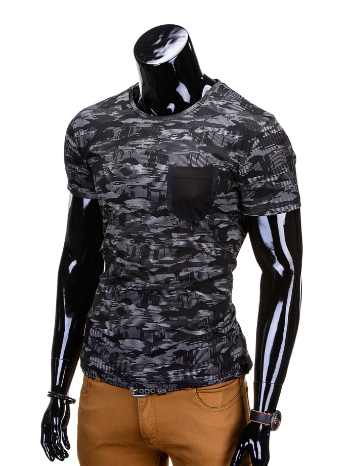 Men's t-shirt S690 - black/grey
