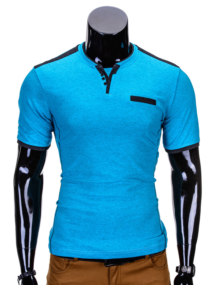 Men's t-shirt S749 - turquoise