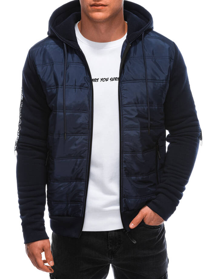 Men's transitional jacket 619C - navy blue