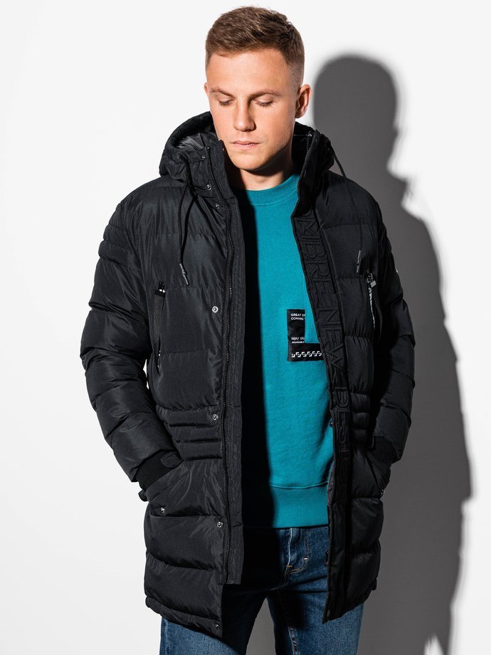 Men's winter jacket C411 - black | MODONE wholesale - Clothing For Men